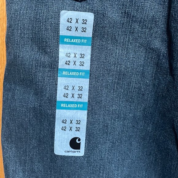 CARHARTT Men's 42 x 32 Relaxed Fit Holster Jean Medium Blue Denim NWT NEW - Picture 3 of 6